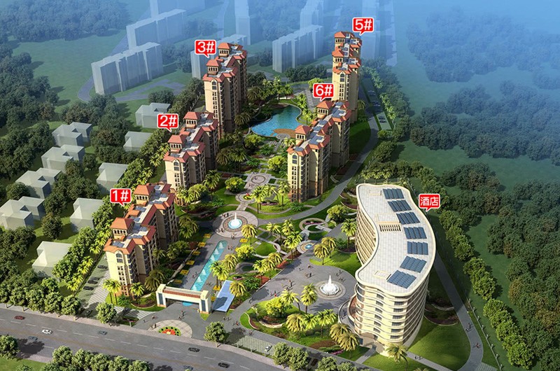 盈滨福宜圣地鸟瞰图 盈滨福宜圣地鸟瞰图