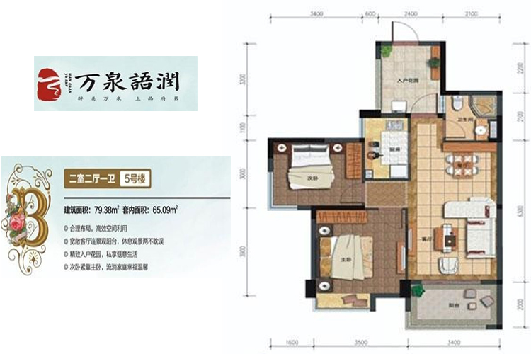 79.38㎡两房两厅
