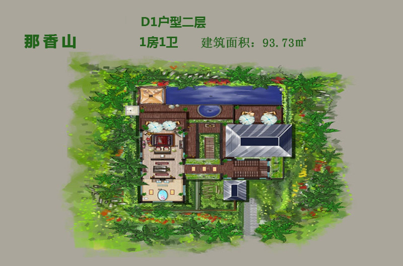 D1户型二层-1房卫-93.73㎡