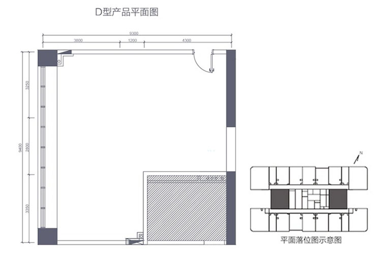 三期15号楼D户型-3房2厅1厨1卫-建面约105.00㎡